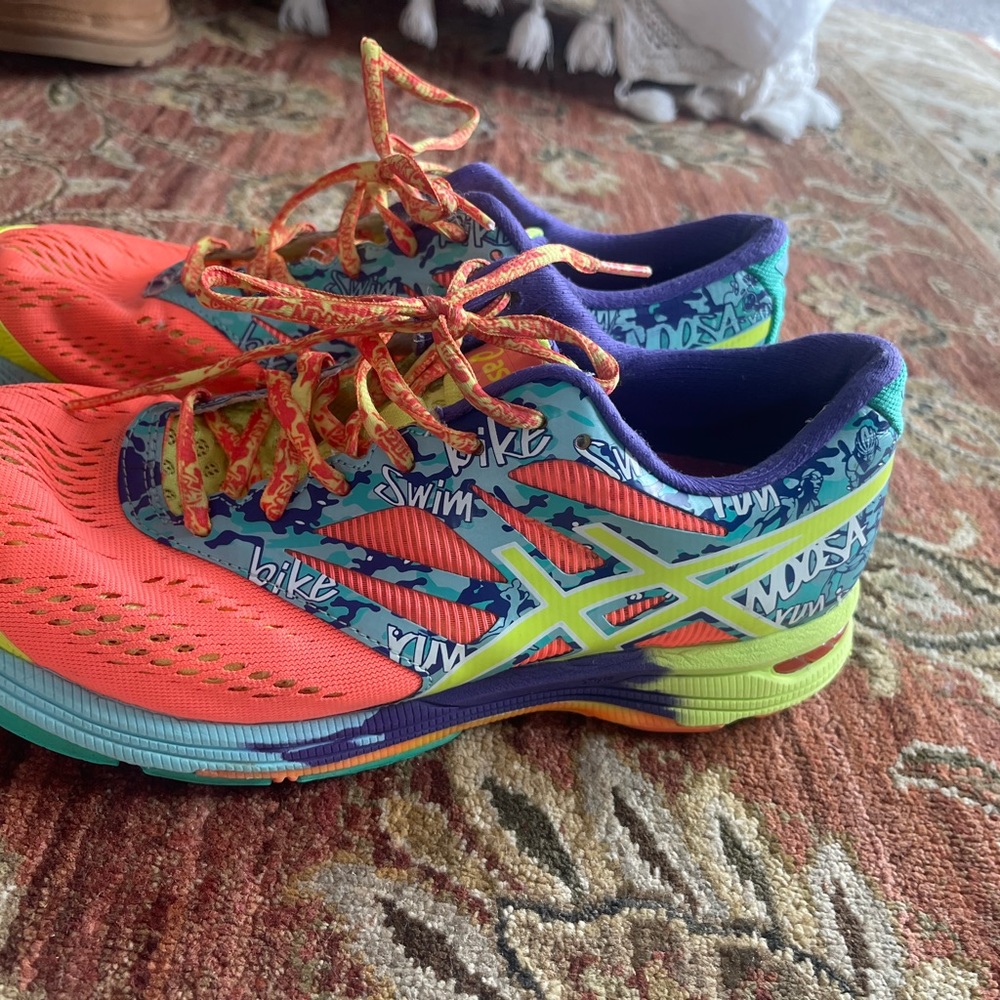 Asics Womens GT-1000 Athletic Shoes Sneakers F820215 FV T580N Orange Blue Size 9